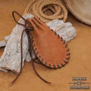 Medium Laced Leather Pouch