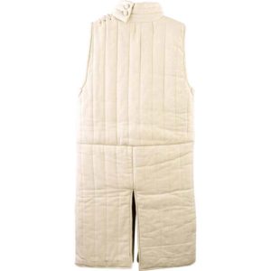 Collared Sleeveless Gambeson - Ecru