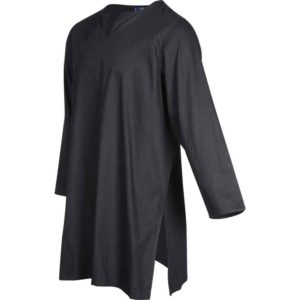 Mens Long Sleeve Viking Undertunic - Black