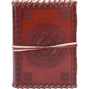 Embossed Mandala Leather Journal