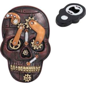 Steampunk Skull Bottle Opener