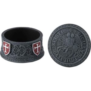 Templar Seal Grey Trinket Box