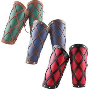 Lattice Leather Arm Bracers