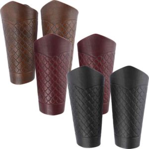 Embossed Dragon Scale Wrist Bracers