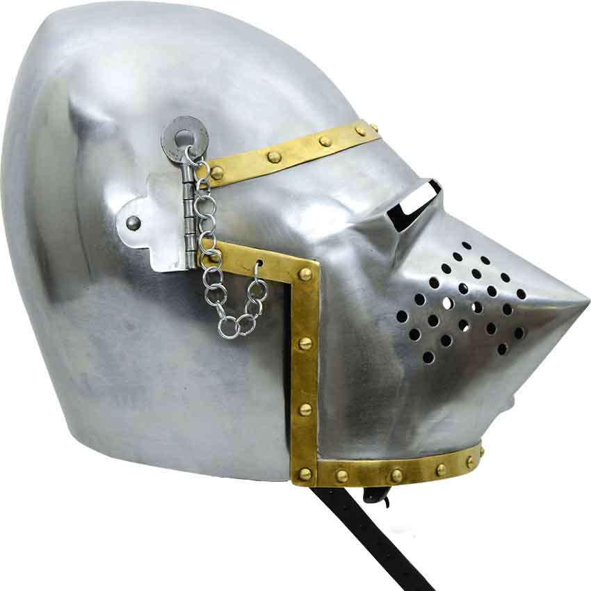 Pig-Faced Bascinet Helmet