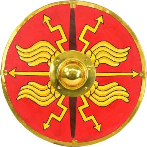 Red Roman Parma Shield