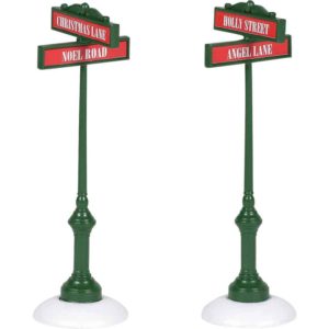 Village Street Signs - Christmas Village Accessories by Department 56