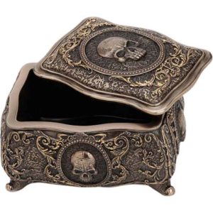 Memento Mori Skull Trinket Box