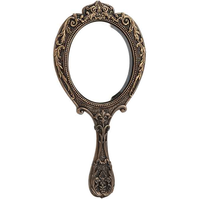 Skull Hand Mirror, Gothic Decor, Bronze Skull Mirror - Oddities For Sale  has unique