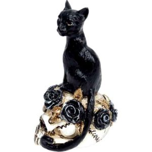 Mini Black Cat Skull