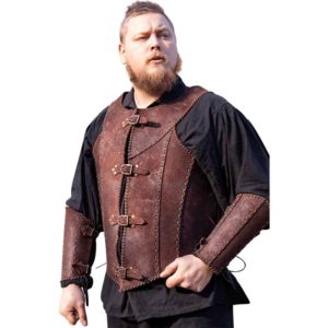  Medieval Leather Men's leather body armor; armor