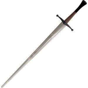 Synthetic Bastard Sparring Sword Silver Blade