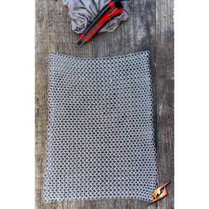 DIY Chainmail Sheet - 9mm Natural Finish - Small