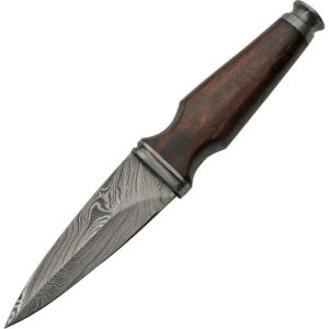 Damascus Tapered Hilt Sgian Dubh