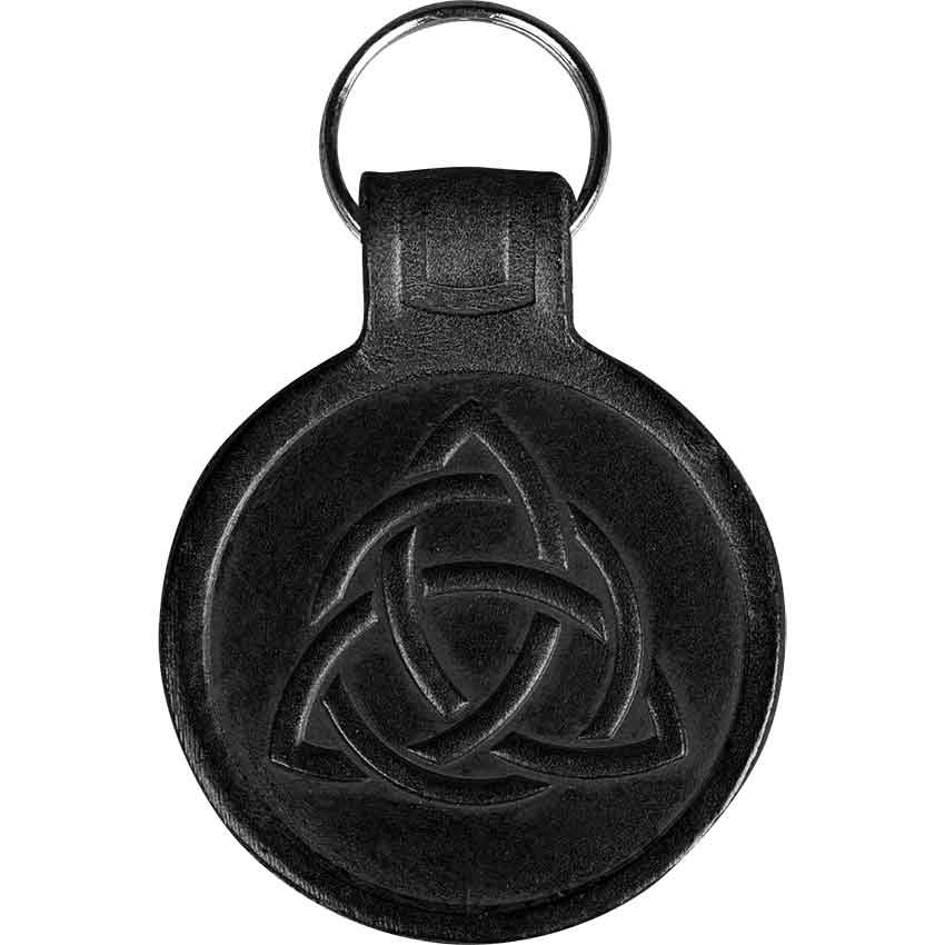 Celtic Knot Leather Key Chain