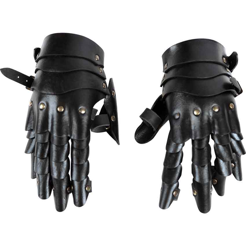 Articulated Leather Gauntlets