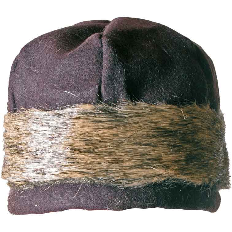 Small Fitted Hats for Men Faux Lamb Wool Baseball Cap For Men