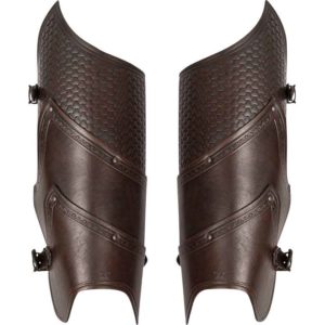 Alistair Deluxe Leather Greaves