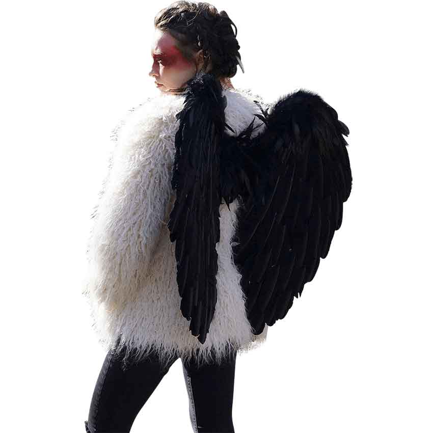 black angel wings costume for men