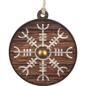 Helm of Awe Viking Shield Christmas Ornament