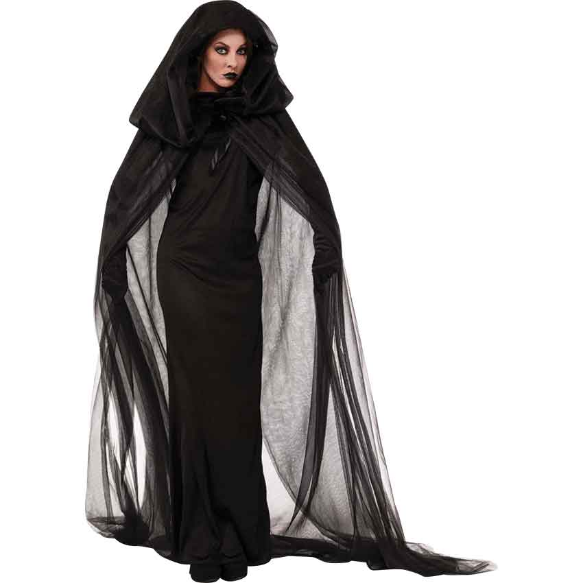 Medieval Women Hooded Cape Viking Gothic Ladies Cape Halloween Cosplay Cloak