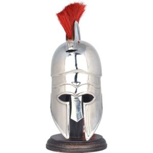 Mini Corinthian Helmet With Red Plume