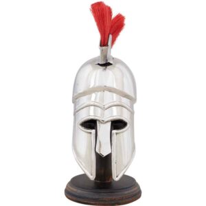 Mini Corinthian Helmet With Red Plume