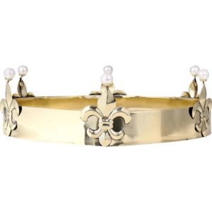 Antiqued Mens Classic Fleur Crown