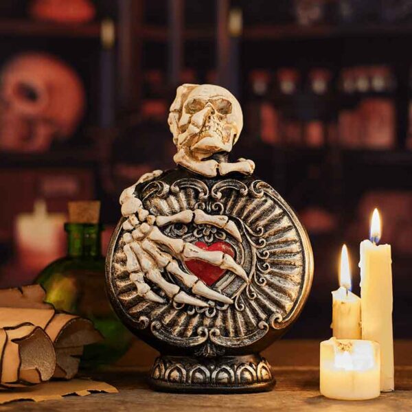 Skull Potion Bottle Statue