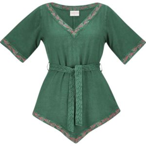 Torvi Womens Viking Tunic - Green Jade