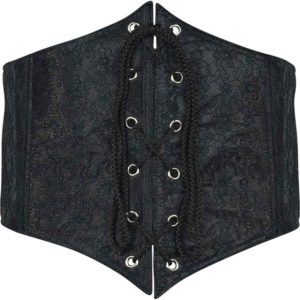 Laced Leather Corset Belt