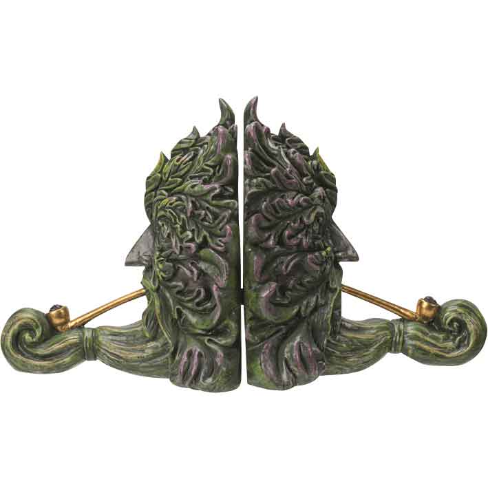 Smoking Greenman Bookend Set