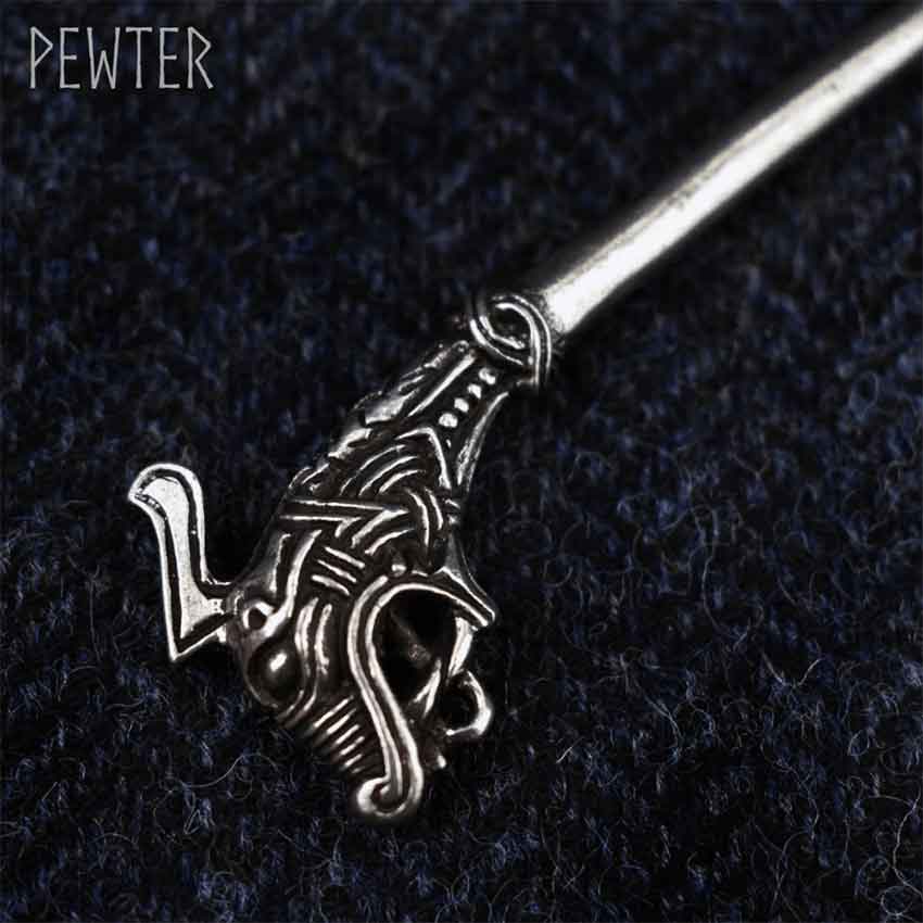 Hedeby Dragon Head Viking Pin