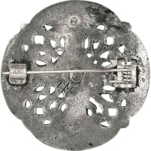 Galloway Bossed Disc Brooch - Pewter