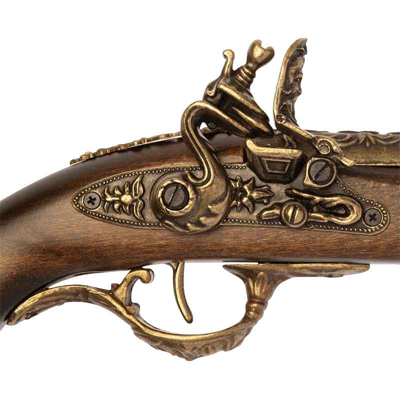 18th Century Gilded Flintlock Pistol