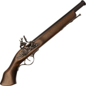 Pirate 18th Century Flintlock Blunderbuss Pistol Brass 