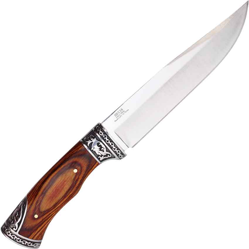 Scrolled Hilt Hunting Knife