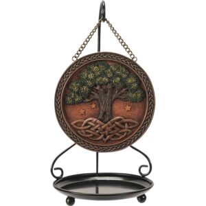 Tree of Life Knotwork Backflow Incense Burner