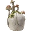 Spotted Cap Mushroom Skull Statue