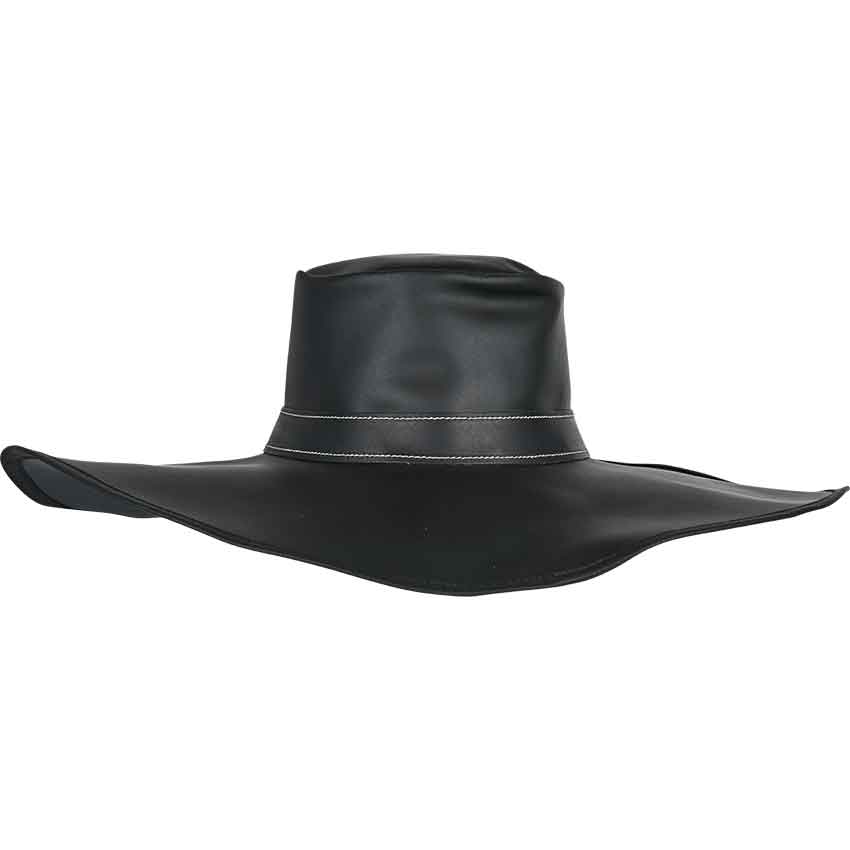 Alatriste Genuine Leather Hat - Black