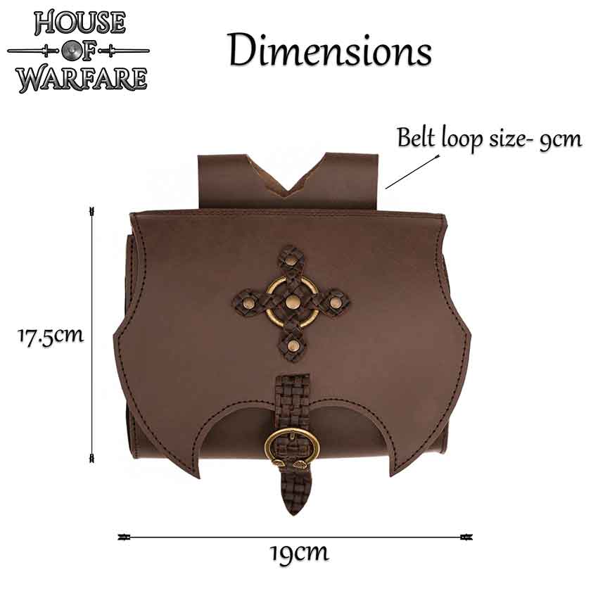 ✓ Leather Sorcerer Belt Bag Genuine and Stylish Accessory for Medieval  Enthusiasts