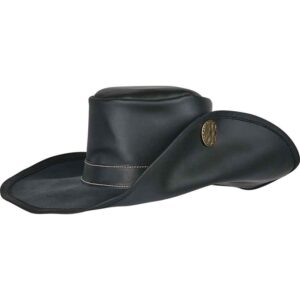 Flandes Leather Hat - Black