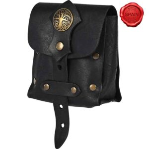 Archer of the Realm Leather Belt Bag - Black