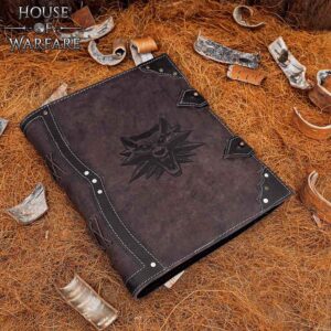 Medieval Wolf Head Leather Journal