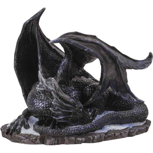 Curious Dark Dragon Statue