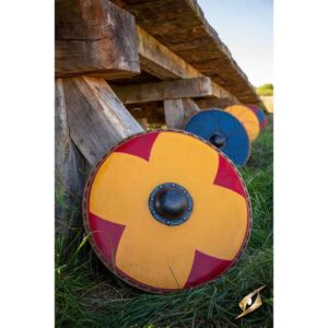 Gastir Viking LARP Shield - Yellow/Red - 75 cm