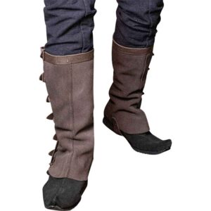 Soldier Leather Gaiters - Brown