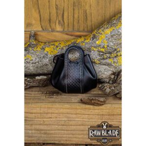 Large Wanderer Leather Pouch - Black