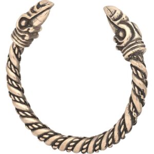 Large Odins Raven Viking Bracelet - Bronze