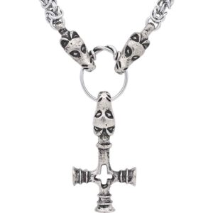 Dragon Hammer Viking Necklace - Dragon Chain